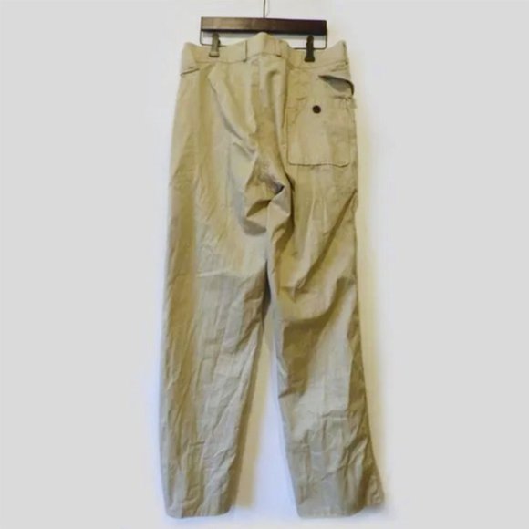 YSL RIVE GAUCHE - Flap pockets cream pants - W36/L42 - Picture 1 of 12